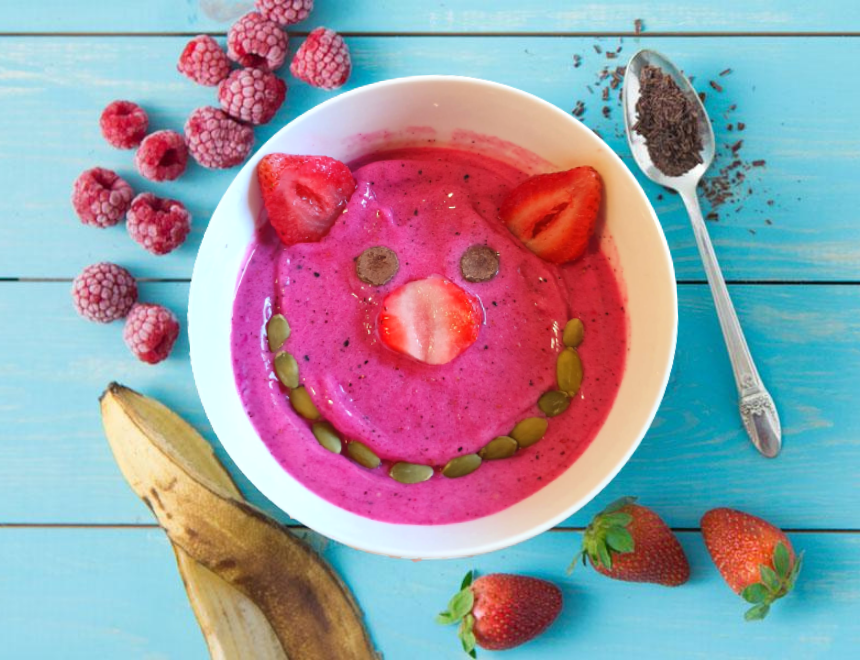 fun pitaya smoothie bowl idea for kids